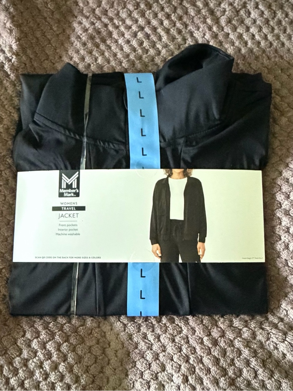 Member's Mark Women's Black Lightweight Travel Jacket
